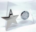 Cuchulainn Crystal Clock Award With Star