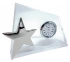 Cuchulainn Crystal Clock Award With Star