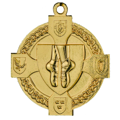 Gold Irish Dancing Medal