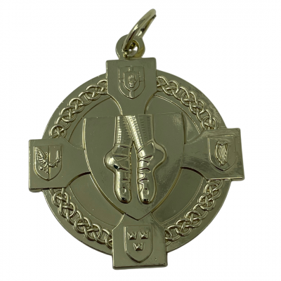 40mm Irish Dancing Medal (Gold)