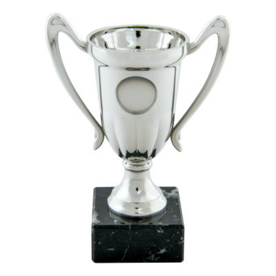Silver Trophy With Winged Handles