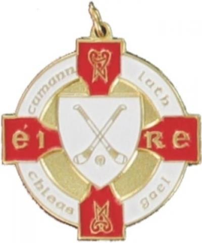 Crossed Hurleys Medal - Red