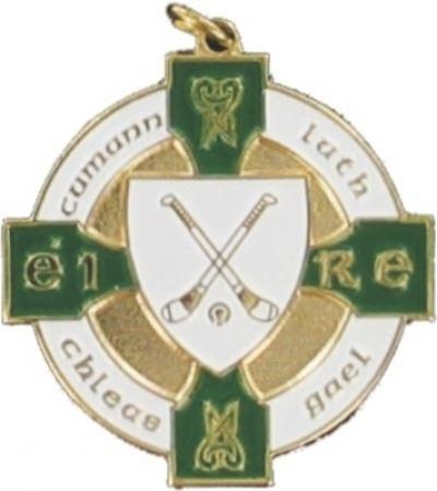 Crossed Hurleys Medal - Green