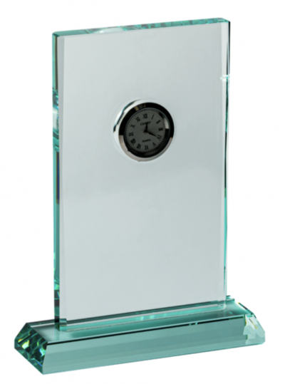 Jade Glass Clock Plaque