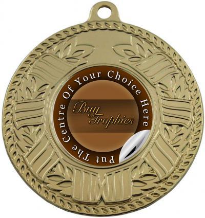 Line and wreath medal