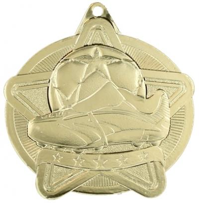 Metal Finish Soccer Star Medal