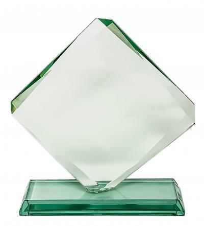 Diamond Plaque On Glass Base