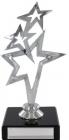 Star Design Trophy Mounted On Black Base