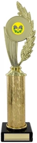 Wreath Design Gold Finish Trophy