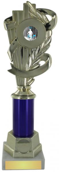 Gold Fan & Ribbon Trophy