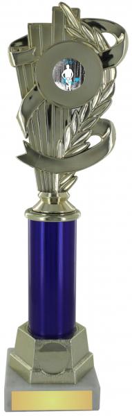 Gold Fan & Ribbon Trophy