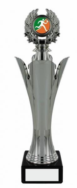 Silver Trophy On Marble Base