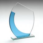 Glass Oval Plaque