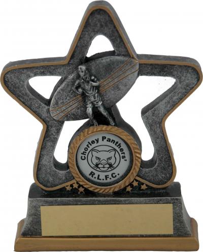 Grey Resin Rugby Award