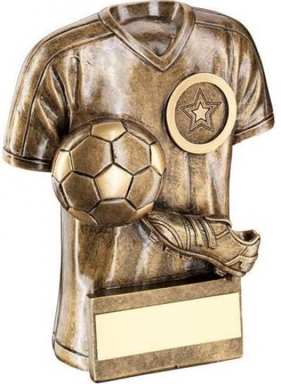 Football Shirt With Boot/Ball Trophy