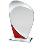 Jade Red Glass Plaque