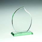 Jade Glass Tear Shaped Crystal Award