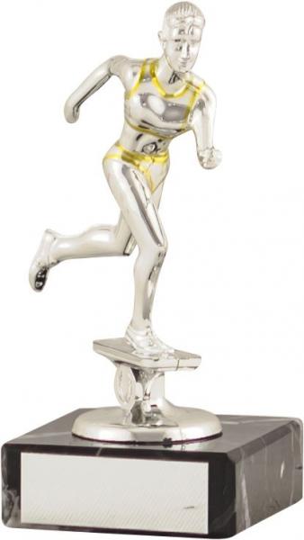 Silver/Gold Trim Athletics Figurine