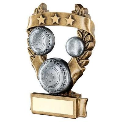 Bowls 3 Star Wreath Award Trophy