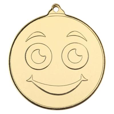 Smiley Face Gold Medal