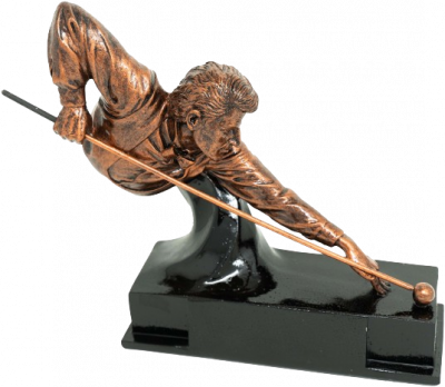 Bronze Resin Snooker Figurine