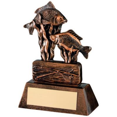 carp and fishing tackle trophy