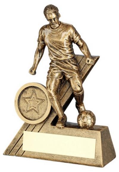 Bronze/Gold Male Football Mini Figure
