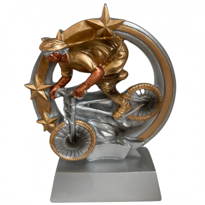 Mountain bike cycling trophy