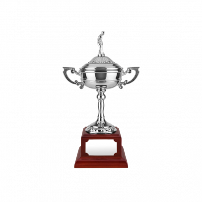 Swatkins Silver Golf Cup on Plinth