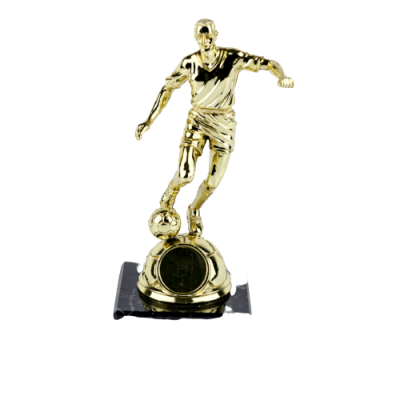 Gold Male Soccer Figure