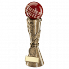 Red Cricket Ball Leaf Column Trophy