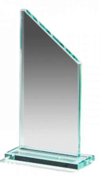 Sloped Glass Trophy