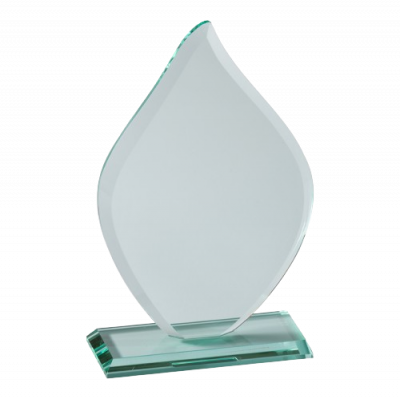 Tear Drop Glass Plaque