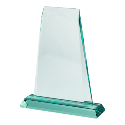 Jade Glass Award with Precision-Cut Edges