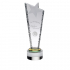 Clear Frosted Star Column with Yellow Collar