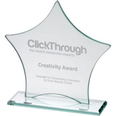 Jade Glass Star Plaque