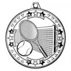 Tennis Tri Star Medal Silver