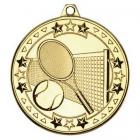 Tennis Tri Star Medal Gold