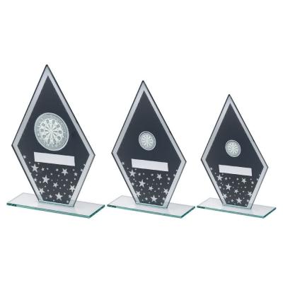 Printed Glass Diamond Darts Award