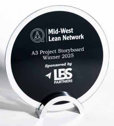 Black Glass on Metal Base