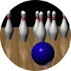 bowling medal centre sticker