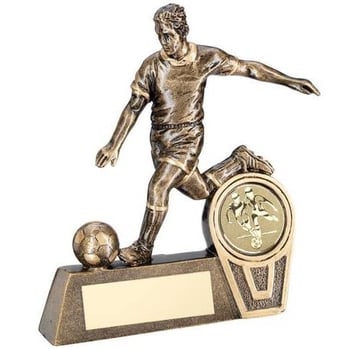 Bronze/Gold Mini Male Action Football Figure