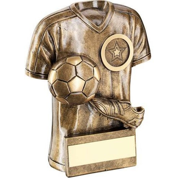 Football Shirt With Boot/Ball Trophy