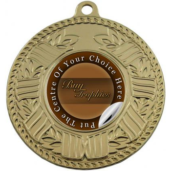 Line and wreath medal