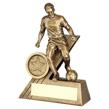 Bronze/Gold Male Football Mini Figure