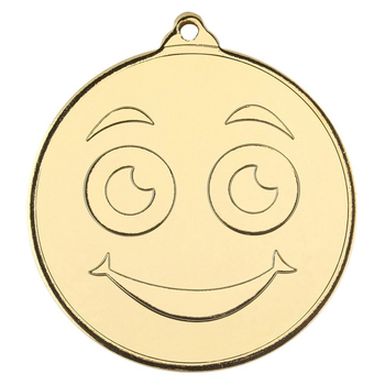 Smiley Face Gold Medal