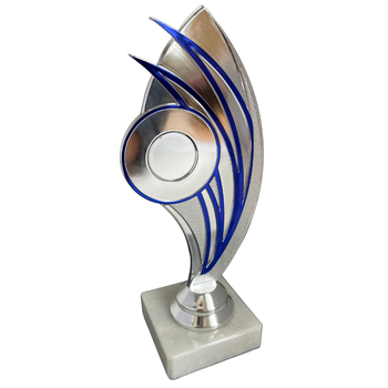 Silver/Blue Ventura Holder Trophy