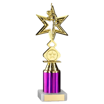 Purple Dance/Gym Star Trophy