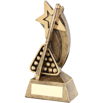Snooker Trophy with Shooting Star
