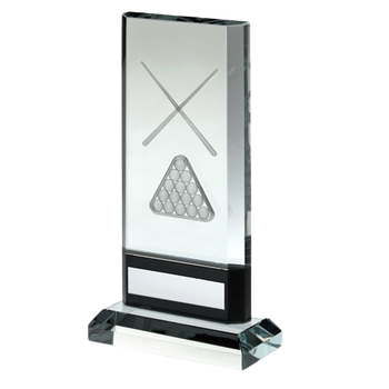 Clear/Black Glass Snooker Plaque